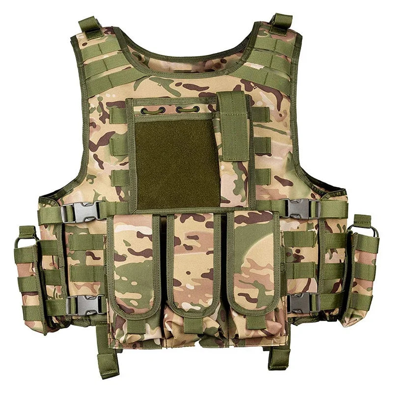 Outdoor Military Buckle Vest Hunting Air Gun Color Bullet Protective Equipment Army Combat Training Accessories Buckle Vest