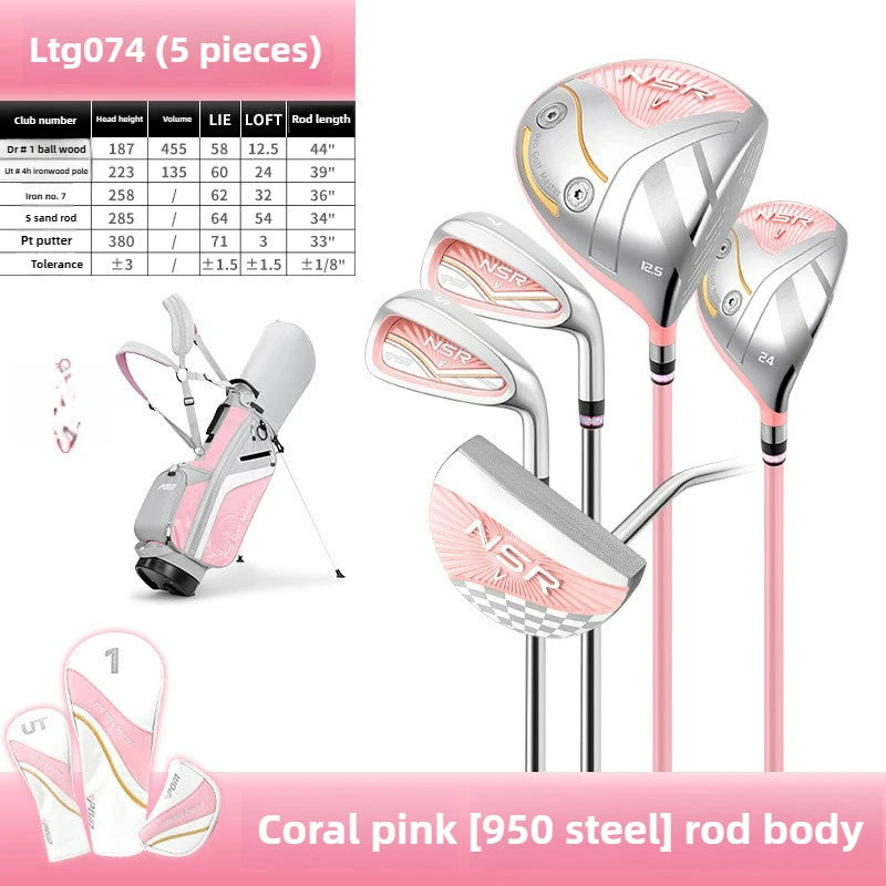 PGM Golf Clubs Women's professional full set of high rebound titanium No. 1 wood Golf Set LTG074