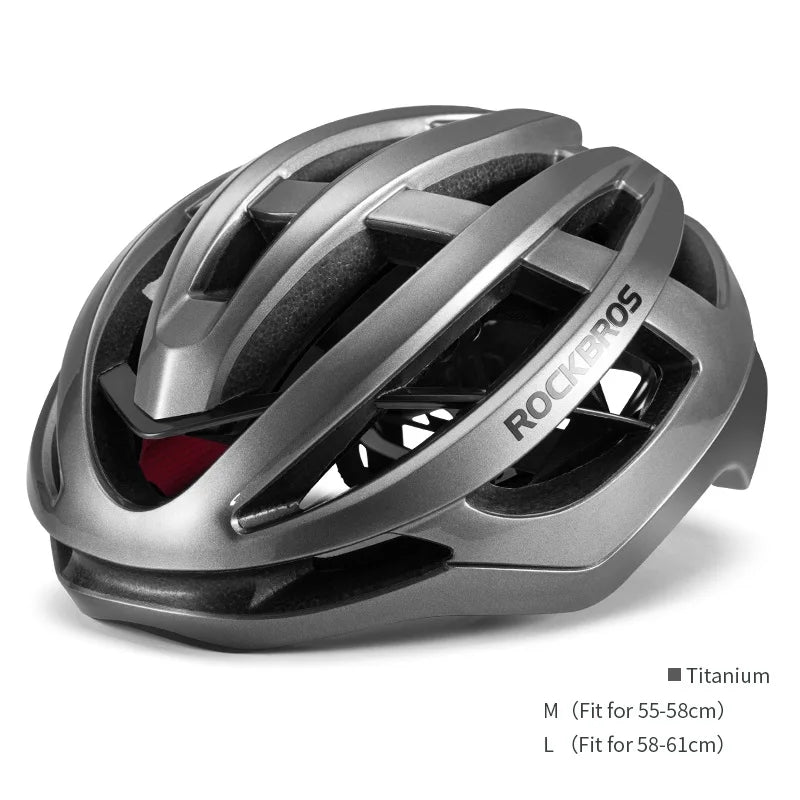 ROCKBROS Bicycle Helmet Breathable Ultralight Integrally-Molded Unisex Shockproof Adjustable Road Bike Helmet Cycling Equipment