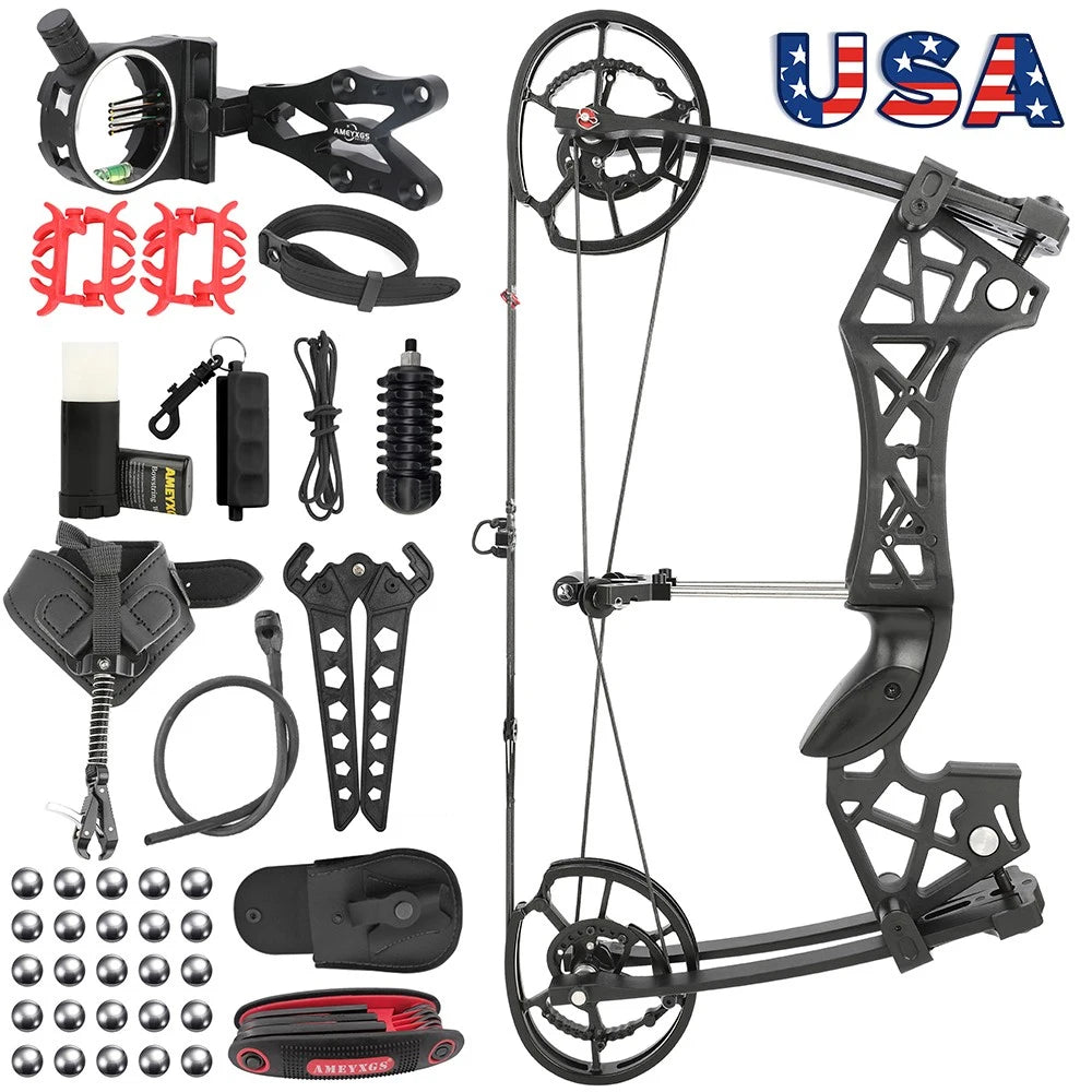 Oasis Riser Dual-use Compound Bow Set 40-65Ibs Aluminum Alloy Riser Left/Right Han ...