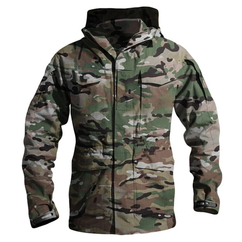 M65 UK   Clothes Windbreaker Hunting Field Jackets Mens Winter/Autumn Waterproof Flight Pilot Coat Hoodie Three Colors