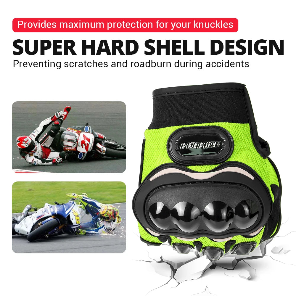 Summer Motocross Gloves Breathable Motorbike Gloves Wear-Resistant Motorcycle Non-slip Riding Gloves Racing Protective Gear