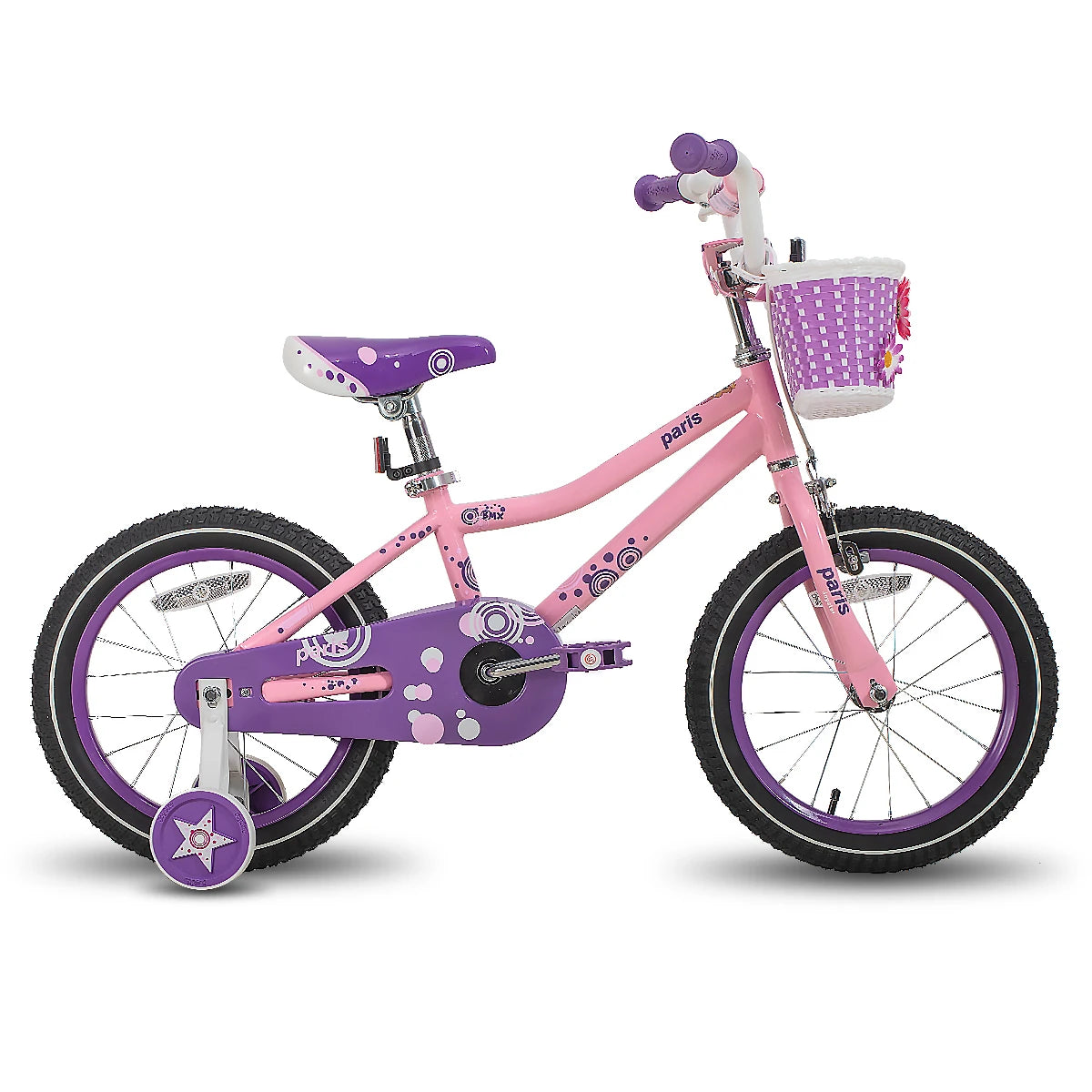 JOYSTAR Kids Bike for 3-9 Years Old kids, 14 16 18 Inch Kids Bike with Training Wheels, Basket,Water Bottle,Handbrake