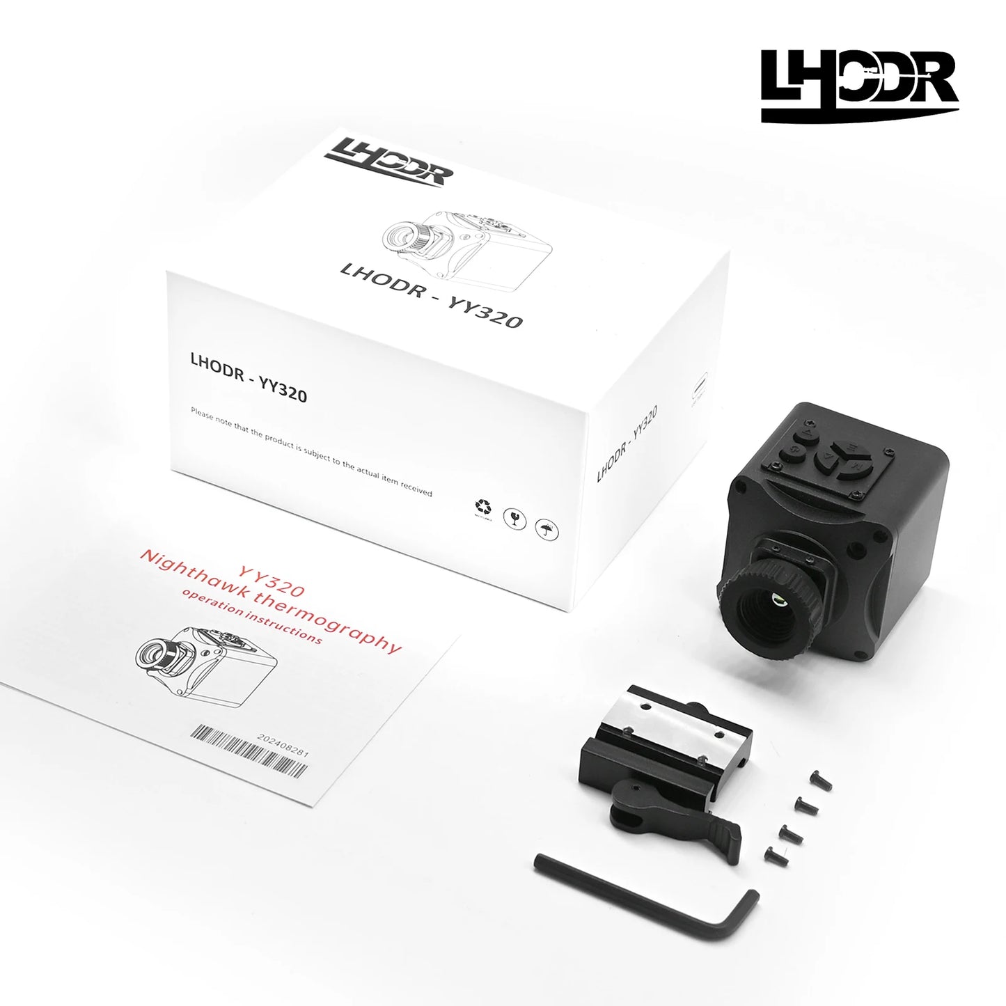LHODR Thermal Imaging Night Vision Scope for Hunting – 320 * 240 Resolution Infrared Thermal Scope with Crosshair
