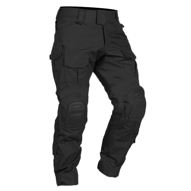 Men Combat Pants With Knee Pads Tactical Cargo Sport Trousers Camouflage Multicam Trekking Hunting Clothes
