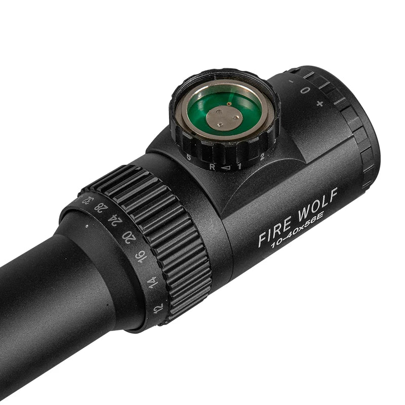 Fire Wolf 10-40X56 AOE Hunting Scopes Side Wheel Parallax Adjustment Optics Riflescope Red Green Dot Sight For Scopes