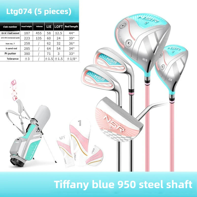 PGM Golf Clubs Women's professional full set of high rebound titanium No. 1 wood Golf Set LTG074