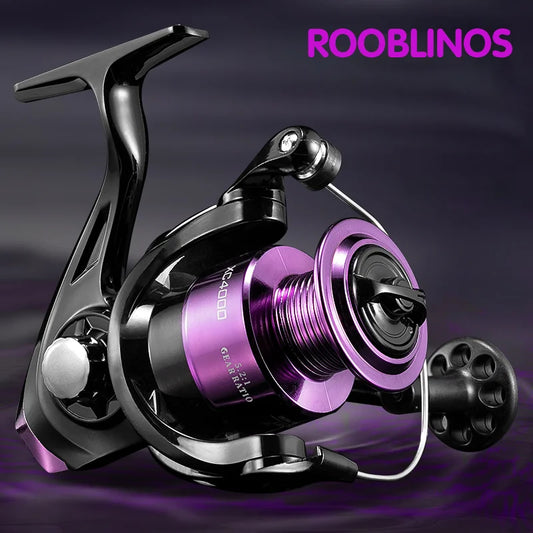 ROOBLINOS XC Spinning Reel 1000-5000 - 5.2:1 Gear Ratio, 10+1 Bearings, Lightweight Graphite Body, Left/Right-Hand Design