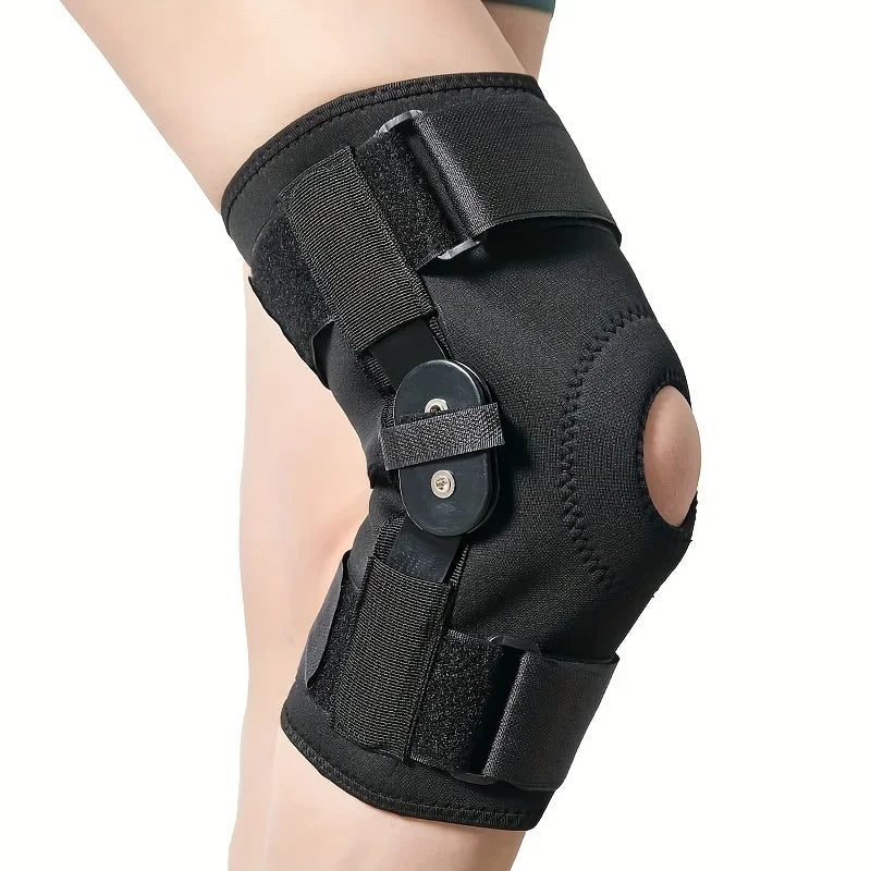 1pc- Adjustable Knee Brace with Side Stabilizers & Patella Gel Pads for Men & Women, Knee Pad Support for Knee Joint,