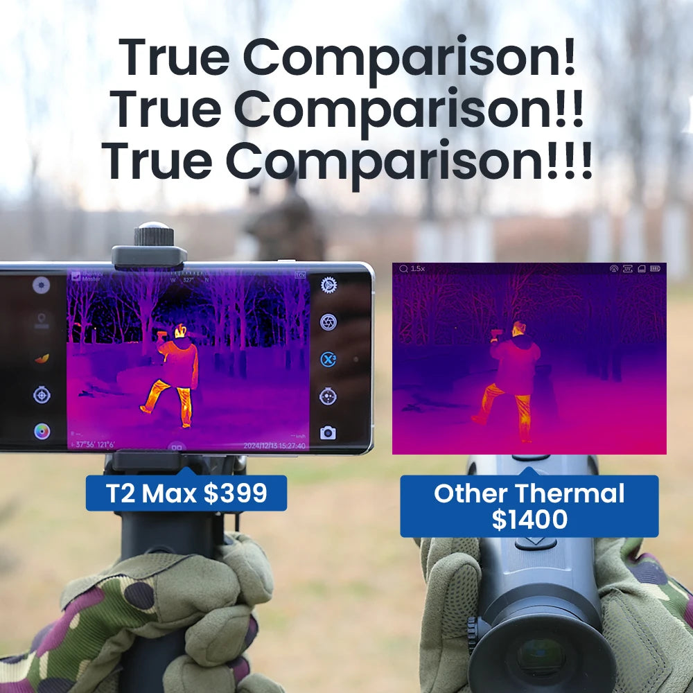 T2 Max Type-C Thermal Imaging Camera APP Control Infrared Thermal Imager for Hunting Outdoor Observation