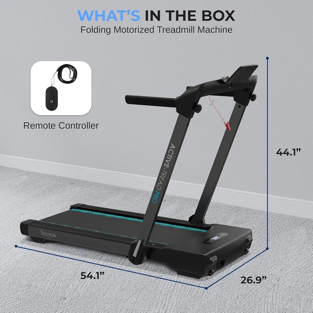 Portable Foldable Treadmill with Remote Control, 8.7 MPH Smart Speed Control, Treadmills for Home, Under Desk, Customized