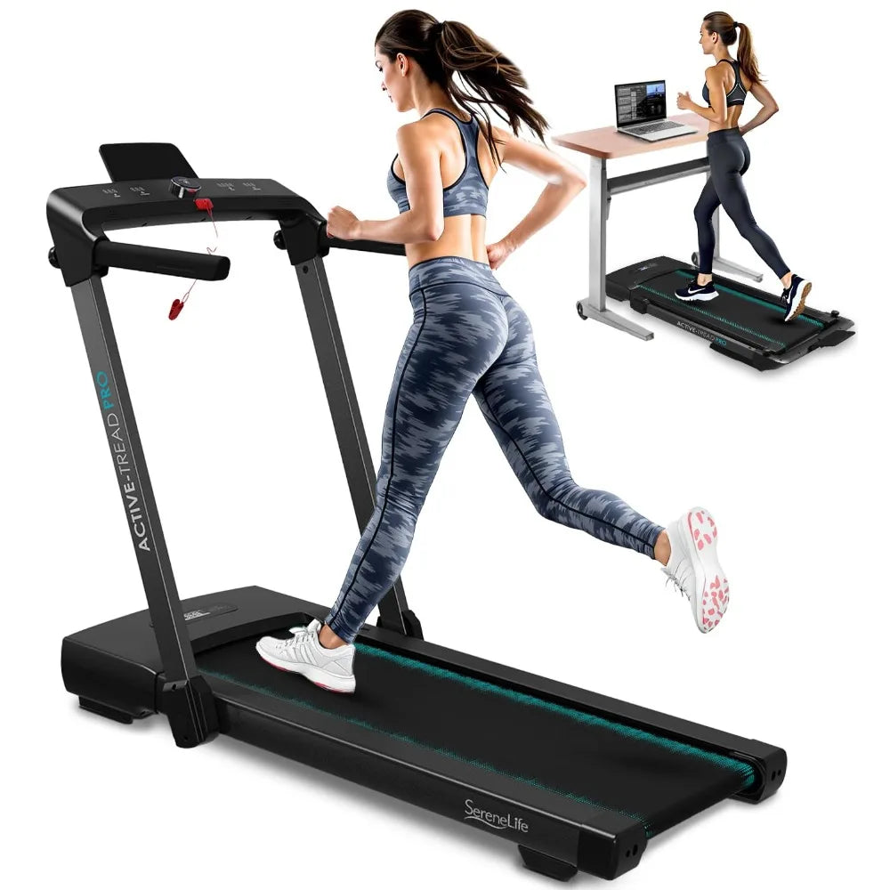 Portable Foldable Treadmill with Remote Control, 8.7 MPH Smart Speed Control, Treadmills for Home, Under Desk, Customized