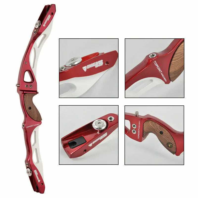 Archety Topoint ILF Recurve Bow Riser 25" Archery Takedown Grip for Left Right Hand Outdoor Hunting Sports Competition Shooting