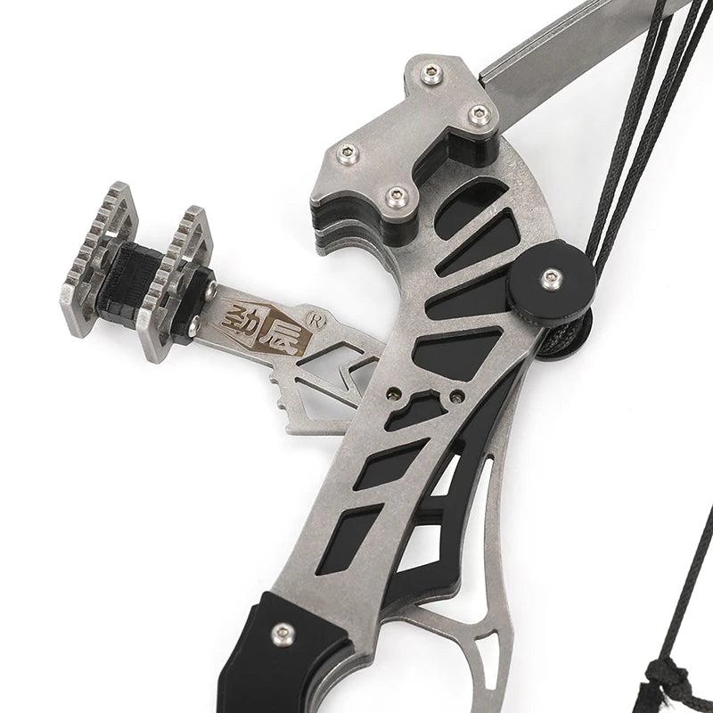 Mini Archery Compound Bow 16.4inches Stainless Steel 16lbs Range 40-50meters 4/8pcs Arrow For Hunting Shooting Accessories