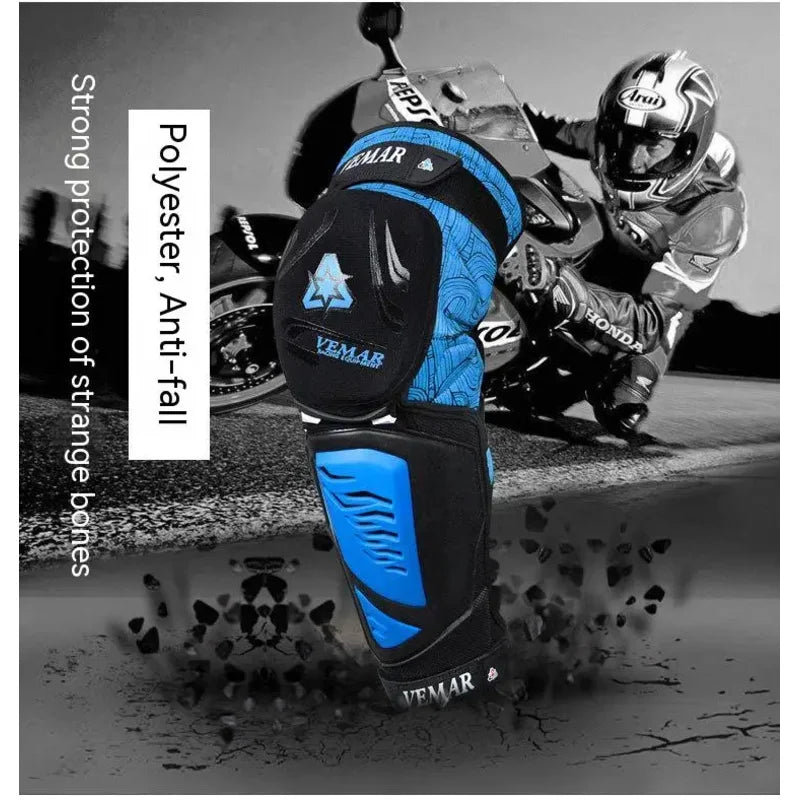 Motocross Knee Pads Accessories Hard Shell Protective Equipment Anti-Fall Motorcycle Riding Gear for Men Women Kneepad Guard
