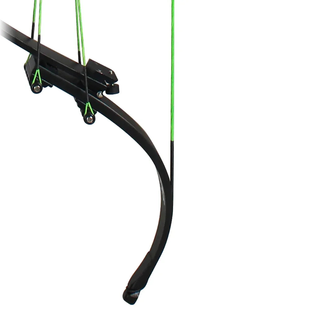 JUNXING F164 Compound Bow 40-55lbs Archery Bow Straight Bending Limbs Aluminum Alloy Handle for Outdoor Hunting Shooting