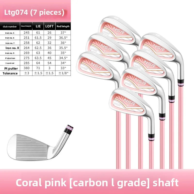 PGM Golf Clubs Women's professional full set of high rebound titanium No. 1 wood Golf Set LTG074
