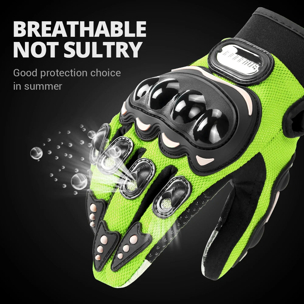 Summer Motocross Gloves Breathable Motorbike Gloves Wear-Resistant Motorcycle Non-slip Riding Gloves Racing Protective Gear
