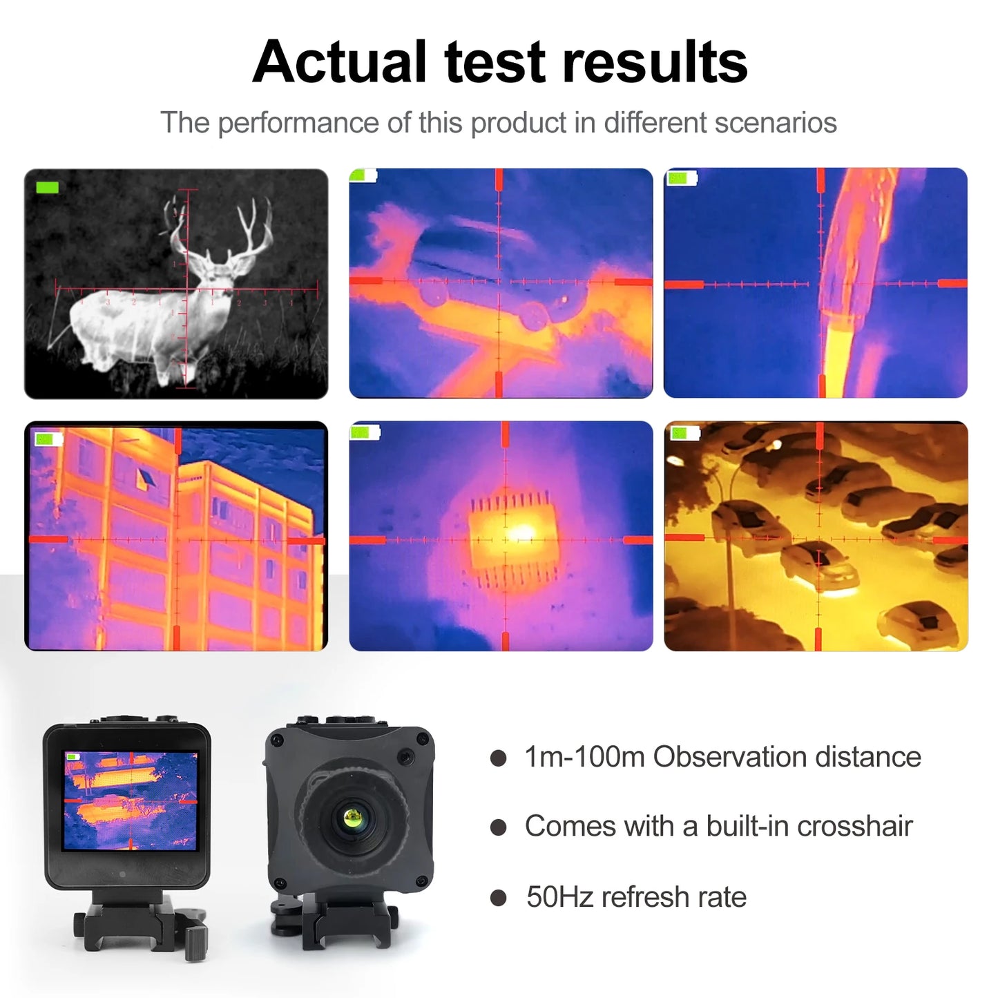 LHODR Thermal Imaging Night Vision Scope for Hunting – 320 * 240 Resolution Infrared Thermal Scope with Crosshair