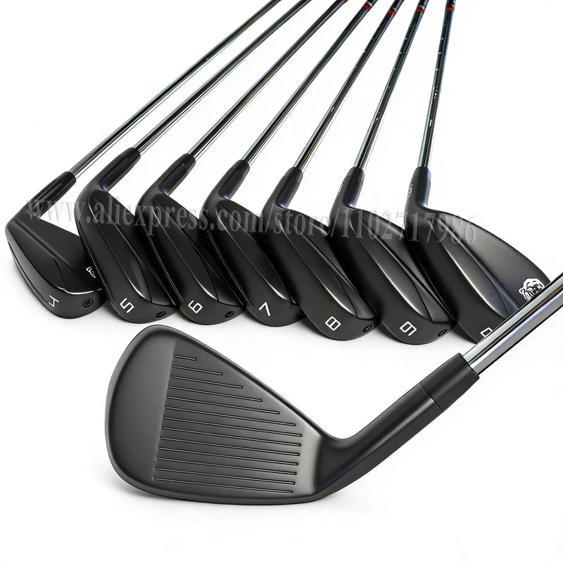 Golf Clubs Set Men Black Golf Irons Limited Edition Golf Irons Set Right Handed Steel Shaft or Graphite Shaft 4-9 P