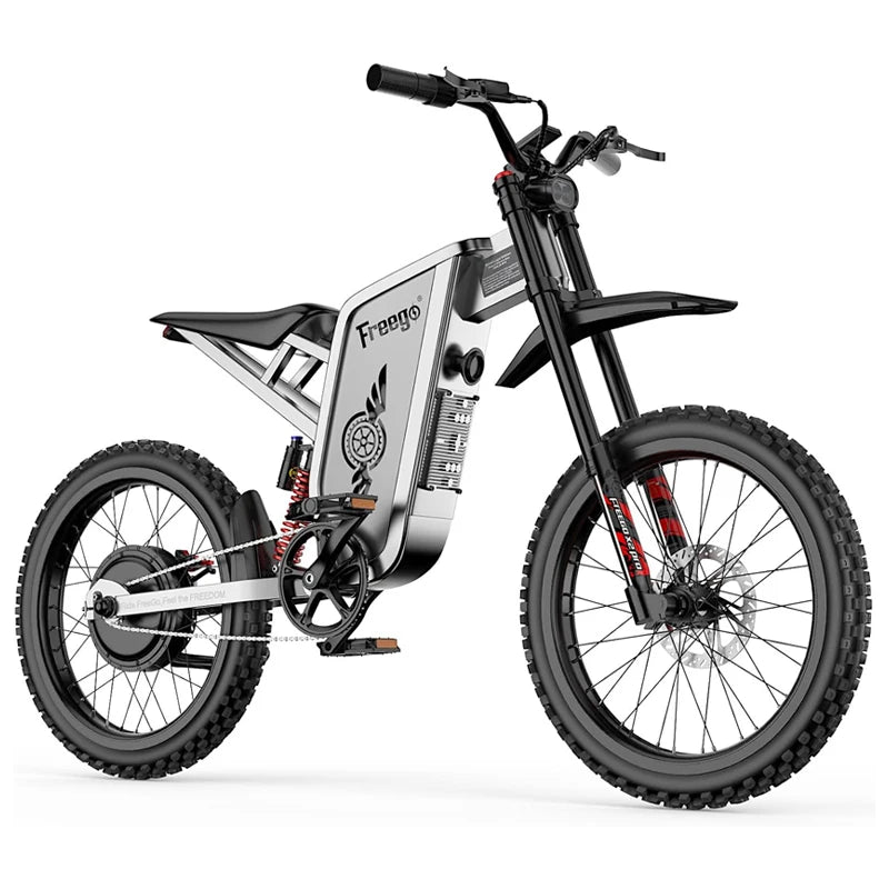 Freego X2 Pro Electric Dirt Bike for Adults 6000W Motors 60V 30AH Lithium Battery 7 Speed 50MPH Off Road Ebike +2 Year Warranty