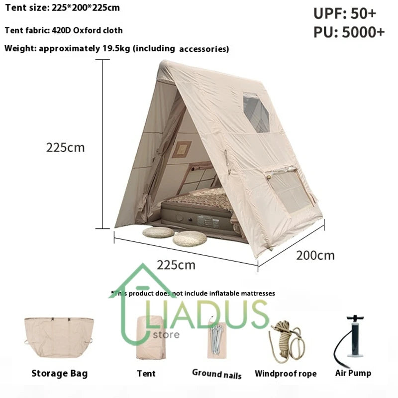 Automatic Inflatable Tent for Outdoor Camping Sunproof and Waterproof Portable Beach Shelter UV Protection Camp Base Overnight