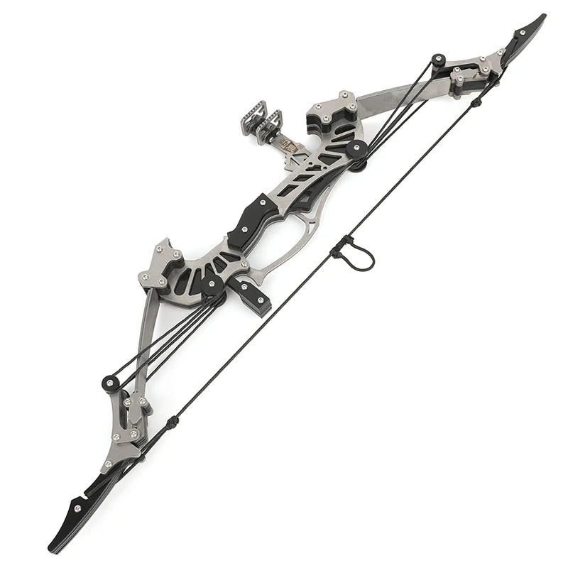 Mini Archery Compound Bow 16.4inches Stainless Steel 16lbs Range 40-50meters 4/8pcs Arrow For Hunting Shooting Accessories