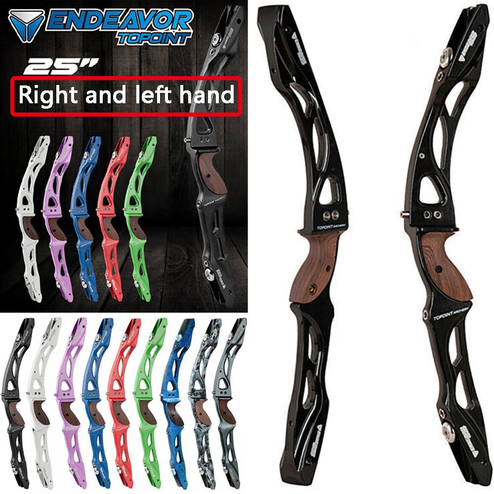Archety Topoint ILF Recurve Bow Riser 25" Archery Takedown Grip for Left Right Hand Outdoor Hunting Sports Competition Shooting