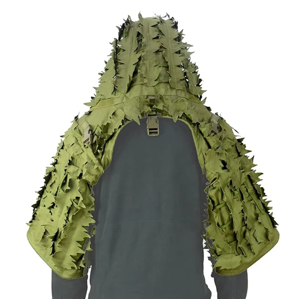Ghillie Suit Foundation, Ghillie Poncho, Camouflage Hunting Ghillie Base, Ghillie Cape Sniper Viper Hood for Airsoft Paintball