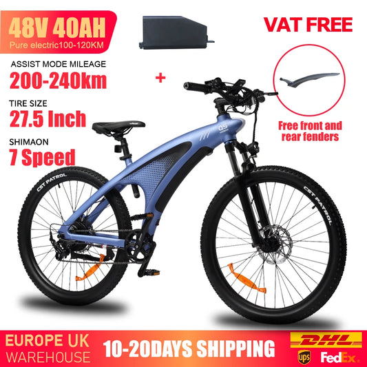 HUANCI Q5 mountain ebike 48V20AH Adults electric bike 27.5 inch tires e bikes Ebike Electric Bicycle Electric E Bike e bicycle