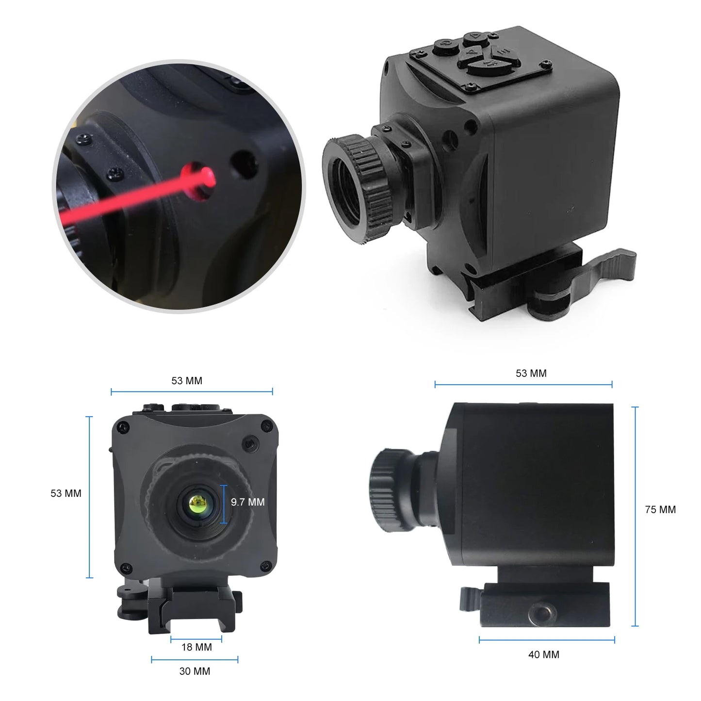 LHODR Thermal Imaging Night Vision Scope for Hunting – 320 * 240 Resolution Infrared Thermal Scope with Crosshair