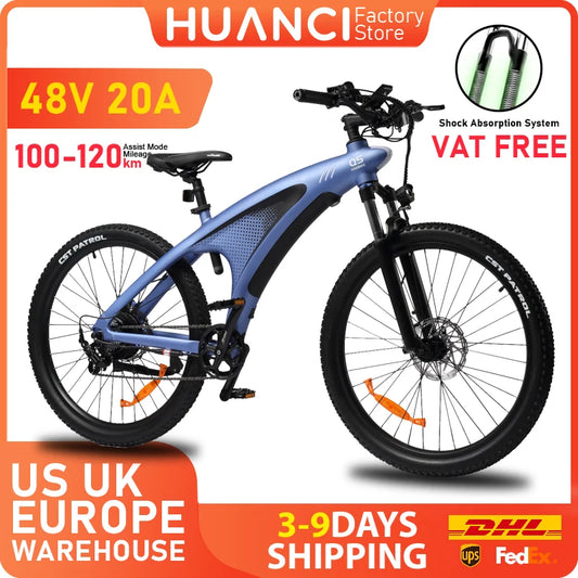 HUANCI Q5 mountain ebike 48V20AH Adults electric bike 27.5 inch tires e bikes Ebike Electric Bicycle Electric E Bike e bicycle