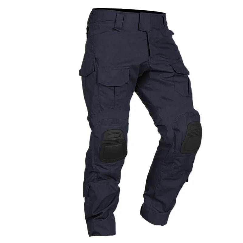 Men Combat Pants With Knee Pads Tactical Cargo Sport Trousers Camouflage Multicam Trekking Hunting Clothes