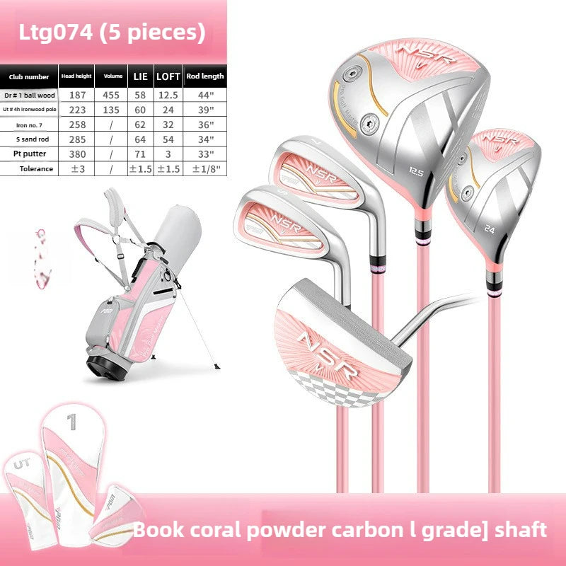 PGM Golf Clubs Women's professional full set of high rebound titanium No. 1 wood Golf Set LTG074