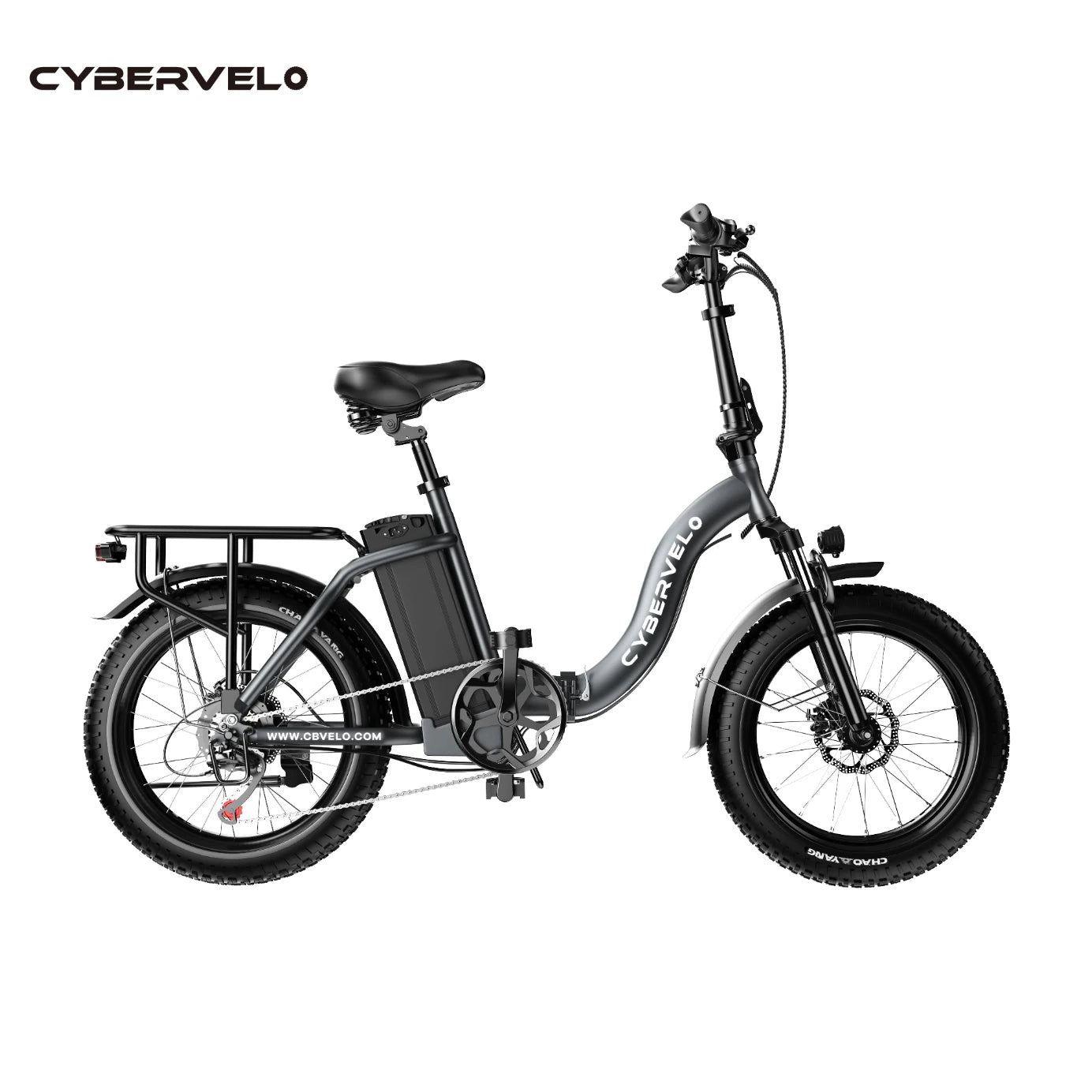 Cybervelo 1000W Peak Electric Bike for Adults Foldable 28+MPH 80Miles Removable Battery Fat Tire Off-road E-bike EK4 EK5 Mars700