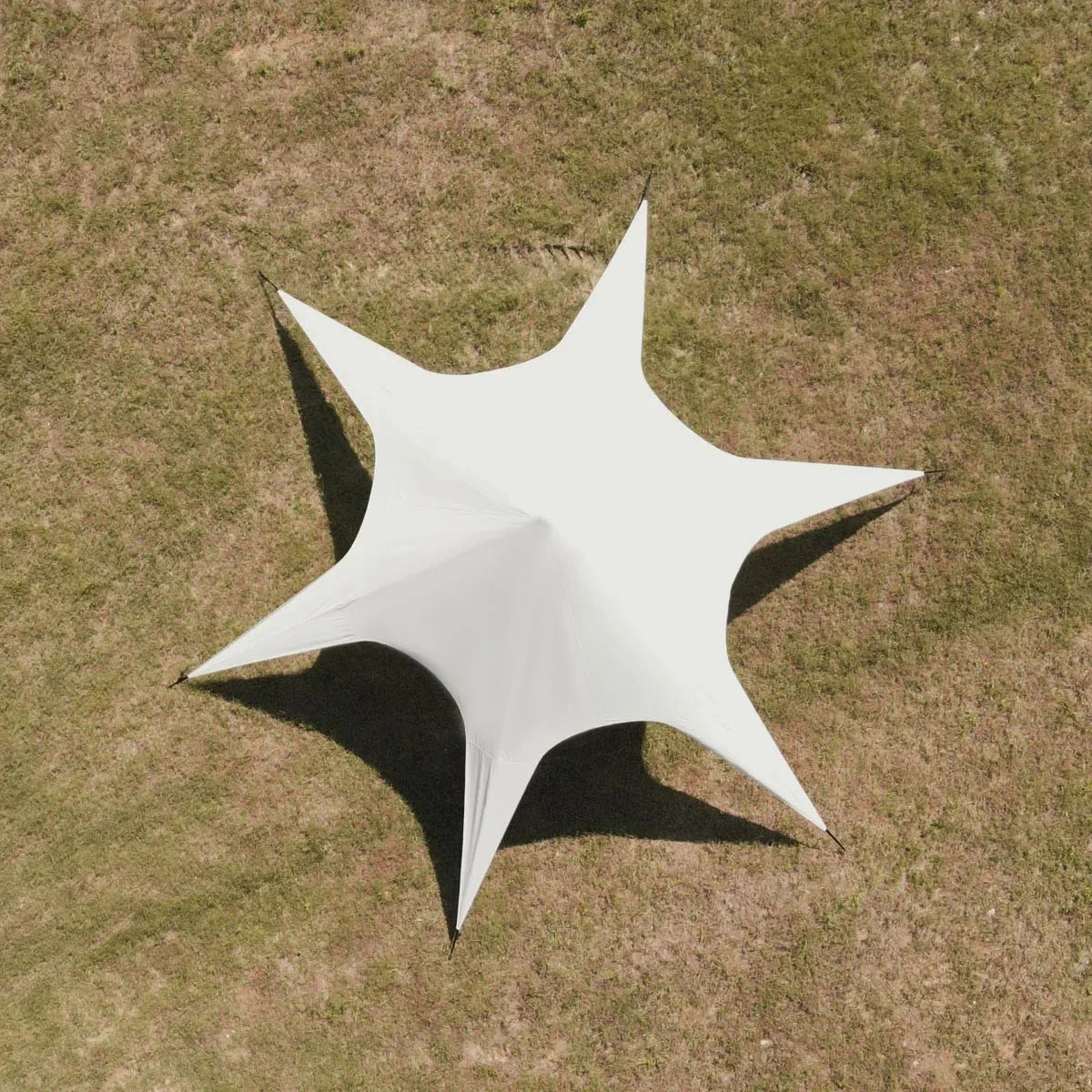 Star Canopy Tent 900D Oxford Cloth  Single Double Pole Octopus Shape Stretch Outdoor Peak Starshade for Camping And Picnics