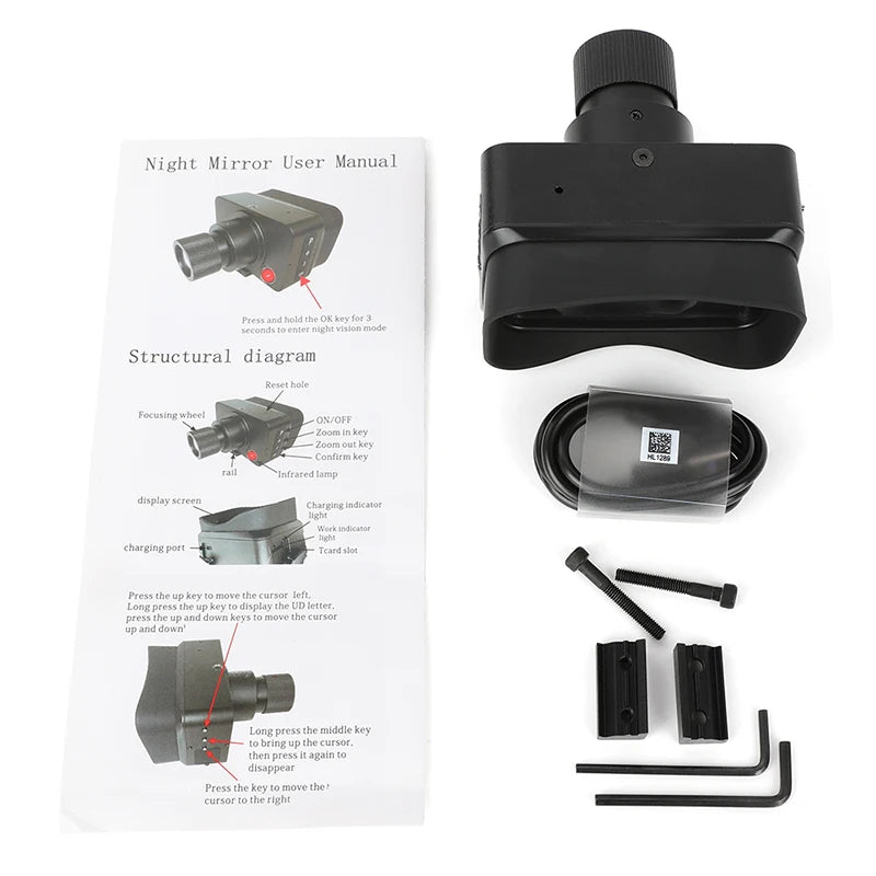 Compound Bow Sight Low-light All-black Infrared Night Vision Device Day and Night Outdoor Electronic Telescope Bow Accessories