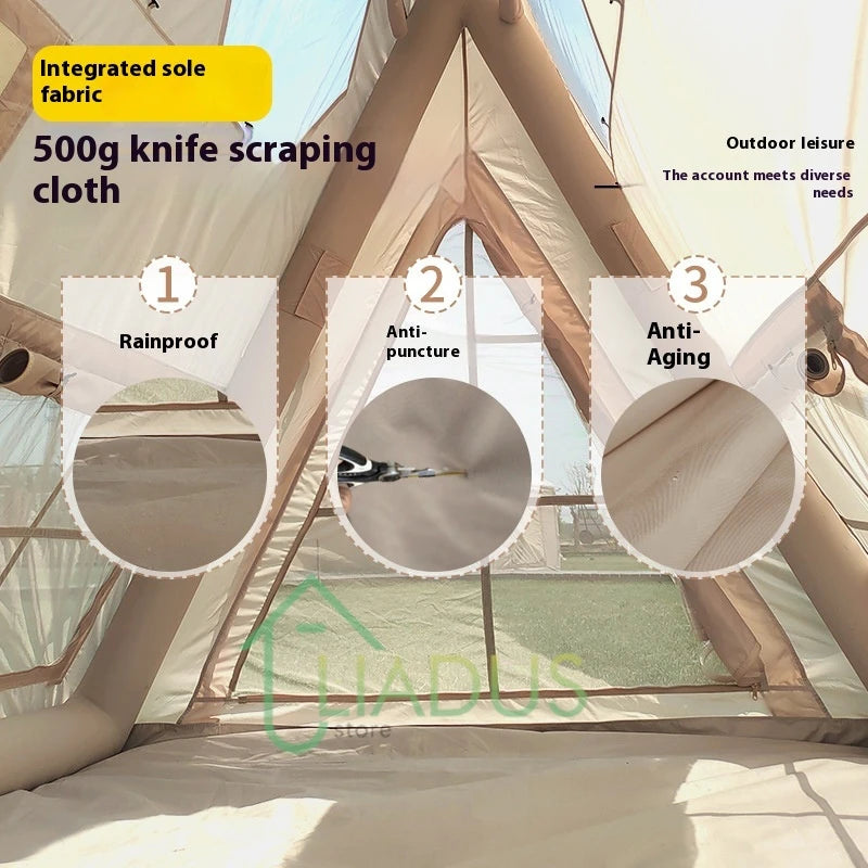 Automatic Inflatable Tent for Outdoor Camping Sunproof and Waterproof Portable Beach Shelter UV Protection Camp Base Overnight