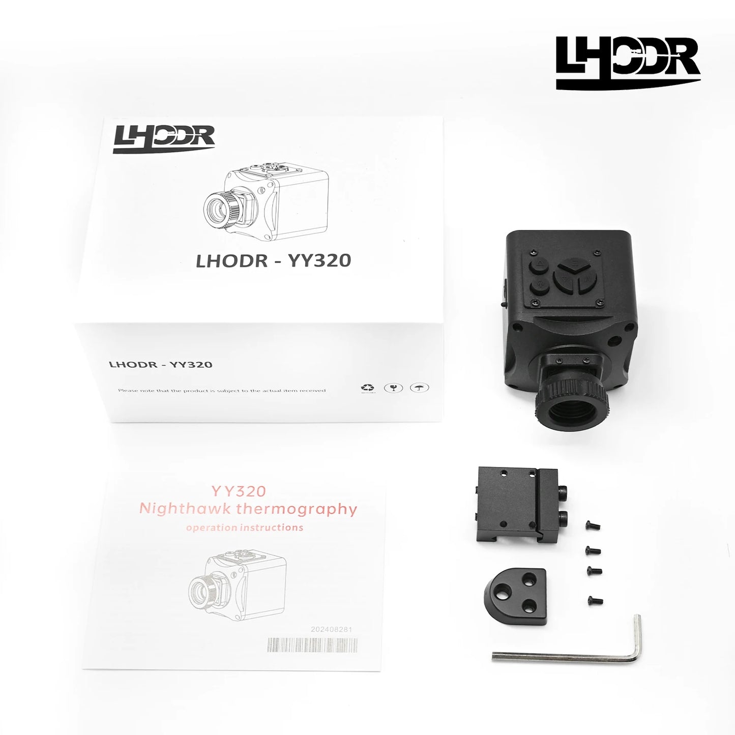 LHODR Thermal Imaging Night Vision Scope for Hunting – 320 * 240 Resolution Infrared Thermal Scope with Crosshair