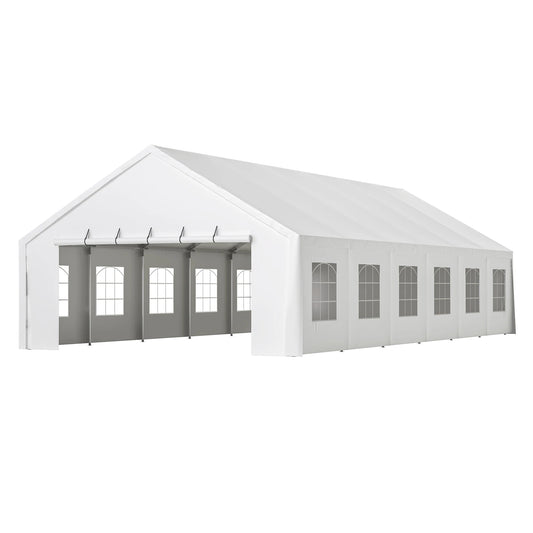 20x40FT Heavy Duty Party Tent, Large Commercial Canopy with Removable Sidewalls & 3 Carry Bags for Weddings, Events, and Outdoor