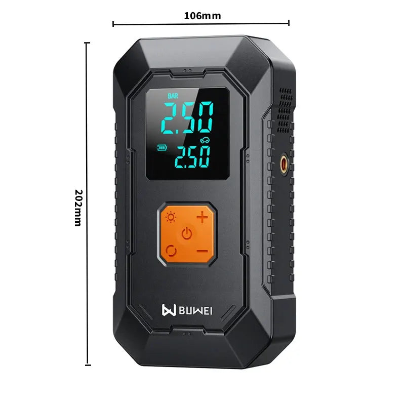 Car Jump Starter Air Pump Portable Air Compressor Multi-function Tire Inflator Auto Portable Car Battery Starter with Power Bank