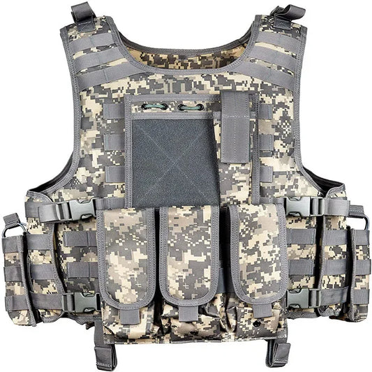 Outdoor Military Buckle Vest Hunting Air Gun Color Bullet Protective Equipment Army Combat Training Accessories Buckle Vest