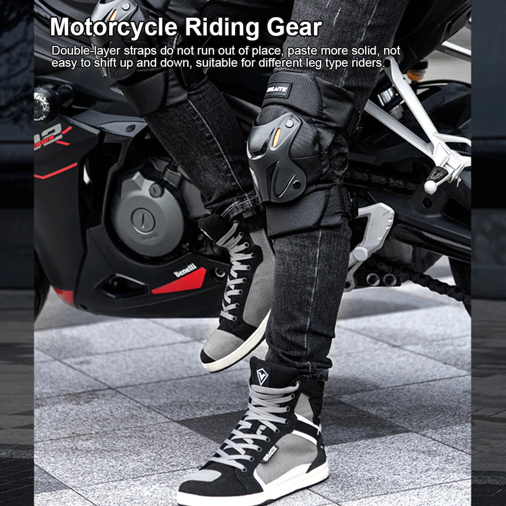 Motocross Knee Pads Anti-fall Racing Knee Pads Comfortable Off-Road Knee Protector Motorcycle Elbow Protector for Cycling Racing