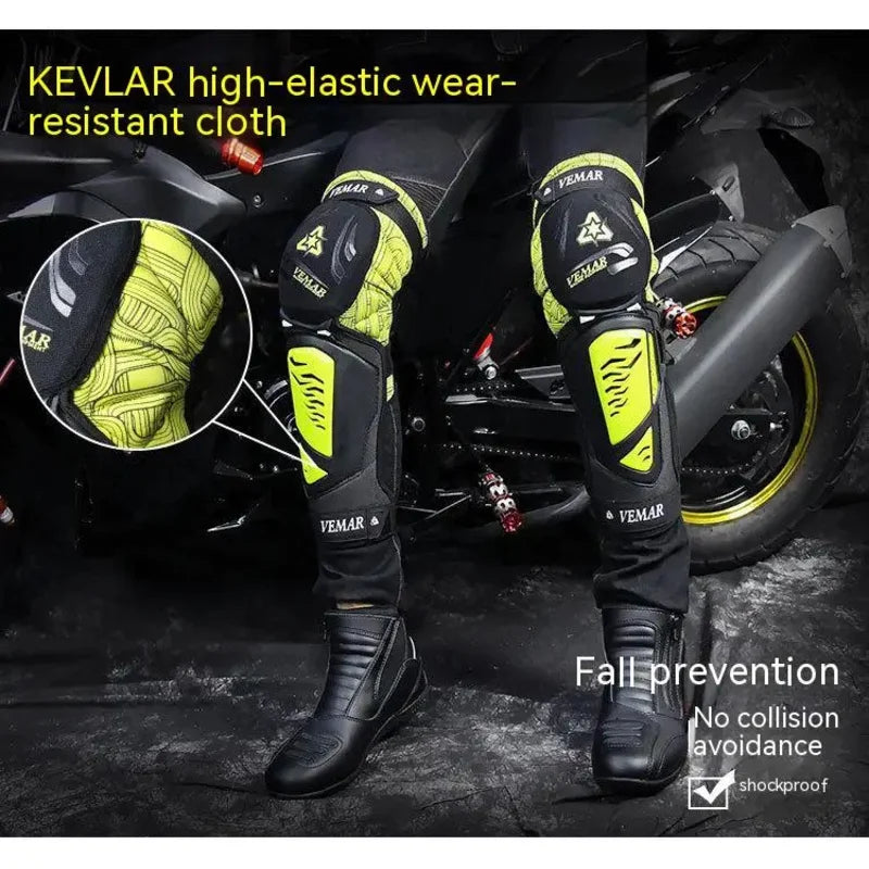 Motocross Knee Pads Accessories Hard Shell Protective Equipment Anti-Fall Motorcycle Riding Gear for Men Women Kneepad Guard